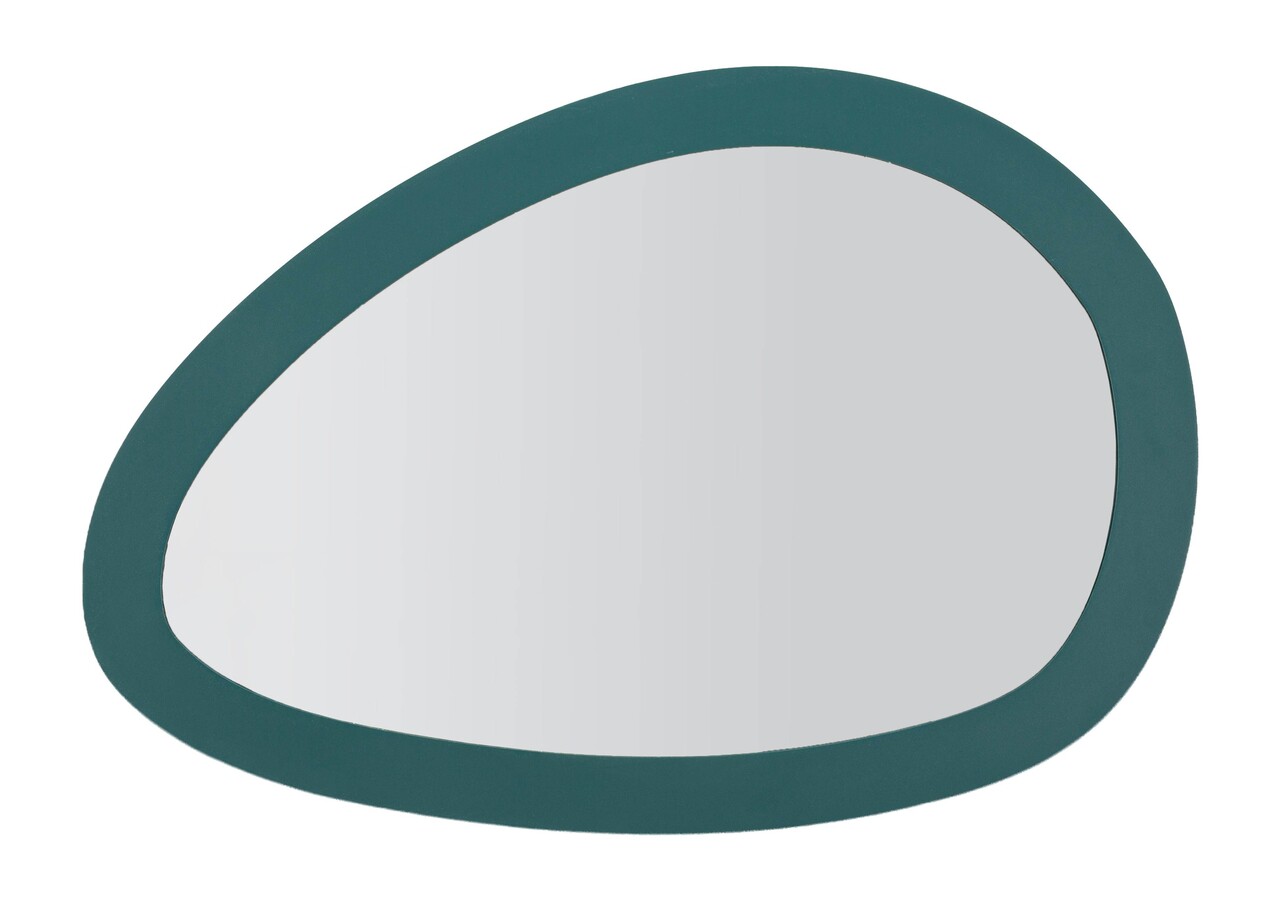 Oglinda decorativa, Mauro Ferretti, Saturn, 71x1.5x48 cm, fier/MDF, turcoaz - imagine 6